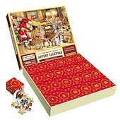 cheap Advent Calendar-Jigsaw Puzzle Advent Calendar 2024-1008 Pieces Jigsaw Puzzle for Adult Kids,24 Days Countdown Calendar,The Birth of Jesus,Family Game Puzzle,Christmas Gift Idea for Teens