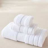 baratos Toalhas-toalhas 1 pacote de toalha de banho média, algodão fiado em anel, toalhas de secagem rápida, leves e altamente absorventes, toalhas premium para hotel, spa e banheiro