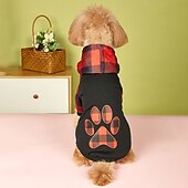 billige Hettegensere-Hunder Katter Hettegensere Mote søt stil Vinter Myk Vaskbar Bekvem utendørs Fritid / hverdag Hundeklær for Bichon Frisé Puddel Pommeran ungt kjæledyr Sommerfugl
