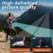 cheap Rangefinders &amp; Telescopes-Outdoor HD Powerful Binoculars Screen Video Photo Recorder Telescope Zoom 8X Digital Telescope Portable Travel Camping Battery Capacity No TF Card.