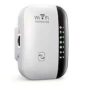 abordables Routers Wireless-Repetidor wifi de 300 Mbps, amplificador de señal wifi, amplificador wifi, repetidor wifi inalámbrico de largo alcance 802.11n, punto de acceso