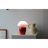 baratos abajur-Lâmpada de cogumelo candeeiros de mesa de cristal led luzes noturnas lâmpada de cabeceira usb lâmpada de 3 cores para sala de estar restaurante quarto mesa de jantar 110-240v