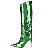 cheap Footwear-Retro Vintage 1980s Knee High Boots Disco Women&#039;s Carnival Costume Halloween Carnival Performance Party Pride Parade Adults&#039; Shoes All Seasons