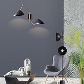 baratos Iluminação de Parede com braço extensível-Arandela de parede com braço oscilante, lâmpada de parede industrial, luz de leitura vintage, arandela de parede com braço oscilante longo rotativo, iluminação para bar interno, armazém, corredor,