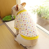 billiga Pyjamas-Hund Katt Tröja Pyjamas Mode söt stil Vinter Varm Mjuk Tvättbar Bekväm Utomhus Inomhus Ledigt / vardag Hundkläder for Bichon Frisé Pudel Pommeran valpen eller det lilla husdjuret Fjäril