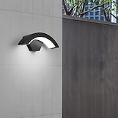 voordelige buiten wandlampen-buitenwandlamp 12w 24w boog moderne buitenwandlamp waterdicht ip65 stabiel op buiten zwarte wandlamp geschikt voor buitenveranda binnentuin badkamer slaapkamer ac85-265v
