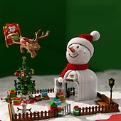 cheap Building Toys-Festival Series Crystal Festival Tree Building Blocks Toy Crystal Festival Tree Music Box Creative Puzzle Assembly Toys Festival Gift Halloween/Thanksgiving Day/Festival gift