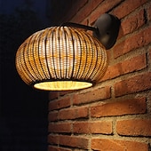 baratos luzes de parede ao ar livre-Lâmpada de parede led para exterior, rattan, à prova d'água, ip65, iluminação para pátio, jardim, 110-240v