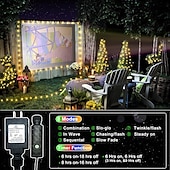 זול מוצרים עם חיבור לחשמל-328ft 100m גמישות LED מחרוזת מנורות ip67 רצועות עמיד למים אורות מחרוזת חג המולד 1000 לדים חם לבן חם מחרוזת אורות חג אורות חג מסיבה חג חתונה 29v