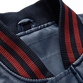 preiswerte Kunstlederjacke-Herren Lederjacke Kunstlederjacke Motorradjacke Outdoor Freizeitskleidung Warm Herbst Winter Farbblock Modisch Strassenmode Ständer Standard Weiß Gelb Rote Dunkelblau Jacken