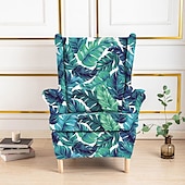 baratos Tampa da poltrona e capa de cadeira sem braço-Capa de poltrona de spandex para cadeira Strandmon, capa elástica anti-riscos para cadeira com encosto lateral, capa de cadeira com encosto jacquard removível lavável à máquina