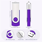 cheap Computer Peripherals-128GB USB Flash Drives 64GB 32GB USB 3.0 High Speed Rotating USB Stick External Storage Micro Memory Stick For Computer