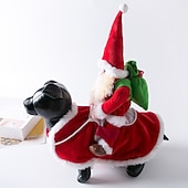 preiswerte Für Haustiere-Haustier Hund Weihnachtskostüm Santa Claus Pferdreiter lustiges Kostüm Reindeerkostüm Katzenfestival Weihnachtsgeschenk für Hunde