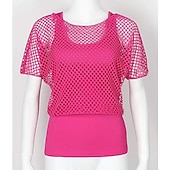 voordelige Bovenkanten-Jaren '80 Gemaskerd Bal Kostuum Dames Maskerade Feest / Uitgaan Vrijgezellenfeest Prideparade Volwassenen T-shirt Tanktop