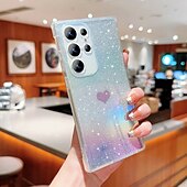 お買い得  サムスン用ケース-電話 ケース 用途 サムスンのギャラクシー S24 S23 Ultra Plus S23 S22 S21 プラス ウルトラ S21 FE A14 A34 A54 A53 A33 バックカバー クリア ブリンブリングリッターシャイニー 耐衝撃 TPU
