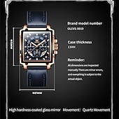 cheap Quartz Watches-New Olevs Brand Men&#039;S Watches Decorative Calendar Luminous Chronograph Large Dial Quartz Watch Students Casual Men&#039;S Waterproof Wristwatch