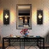 halpa LED-seinävalaisimet-teollinen musta seinävalaisin seinävalaisin maalaismainen vintage seinävalaisin e26-jalustalla, maalaistalon metalli maalaistyylinen seinävalaisin, moderni sisäseinävalaistus kiinteästi 110-240v