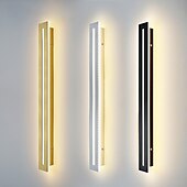 cheap Wall Sconces-Modern LED Wall Light, Indoor/Outdoor IP65 Waterproof Garden Light40/60/80/100/120cm Black Long Stripe Wall Light, Terrace Corridor Bedroom Living Room Wall Light 110-240V