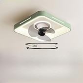 preiswerte Dimmbare Deckenleuchten-Deckenventilator mit Licht, dimmbar, 48 cm, Macaron, mehrfarbig, 360-Grad-Kopfschütteln, 6 Windgeschwindigkeiten, moderner Deckenventilator für Schlafzimmer, Wohnzimmer, ca &amp; Fernbedienung 110-240V