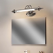 abordables Apliques de pared para interior-Luces de espejo, luz de espejo de baño vintage, lámpara de baño, luces de espejo de tocador para iluminación de tocador, lámpara de pared interior ip44, lámparas de imagen con luz de maquillaje giratoria de 4000k 90-264v