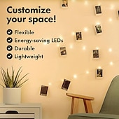tanie Łańcuchy świetlne baterii-1 opakowanie 50 lampek LED - 5 metrów, zasilane baterią 3AA, idealne na Boże Narodzenie, wesela, imprezy, rodzinne wakacje, spotkania i nie tylko - zawsze włączone