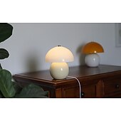 baratos abajur-Lâmpada de cogumelo candeeiros de mesa de cristal led luzes noturnas lâmpada de cabeceira usb lâmpada de 3 cores para sala de estar restaurante quarto mesa de jantar 110-240v