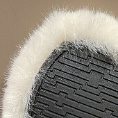 levne Domácí pantofle-fuzzy pantofle z paměťové pěny útulné plyšové domácí pantofle nadýchané chlupaté domácí boty s otevřenou špičkou vnitřní venkovní skluzavka pantofle