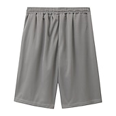 billiga Vardagsshorts-Herr Aktiv Shorts Casual shorts Ficka Snörning Elastisk dragsko-design Ensfärgat Komfort Andningsfunktion Kort Utomhussport Ledigt Dagligen Mode Streetwear Svart Vit Microelastisk