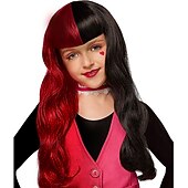 Kids Draculaura Wig - Monster High Cosplay Party Wigs Halloween Wigs3