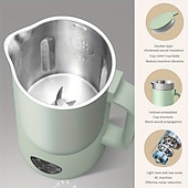 economico Elettrodomestici da cucina-Spremiagrumi portatile completamente automatico con interruttore di sicurezza con controllo touch e macchina per latte di soia da 350 ml &amp; miscelatore