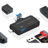 levne USB rozbočovače-7v1 čtečka karet SD usb 3.0 adaptér se dvěma sloty pro mac windows linux chrome pc smartphony &amp; kamery