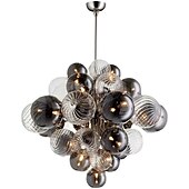 economico Lampadari particolari-9-Light 60 cm Oscurabile Plafoniere Metallo geometrico Finiture verniciate Moderno 110-240 V