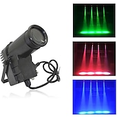 voordelige Projectorlamp &amp; laserprojector-uking 1 stks 30 w rgb podium licht led spot bewegende kop dmx disco dj party stemgestuurde led podium licht