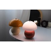 baratos abajur-Lâmpada de cogumelo candeeiros de mesa de cristal led luzes noturnas lâmpada de cabeceira usb lâmpada de 3 cores para sala de estar restaurante quarto mesa de jantar 110-240v
