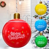 billige Utendørs dekorasjoner-utendørs juleoppblåsbar dekorert ball pvc store store baller juletrepynt lekeball juleball gårdsplassdekorasjon juleutstyr leker julestemning ball