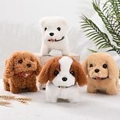 お買い得  ぬいぐるみ-模擬電気犬ぬいぐるみ電気犬は歩くことができ、吠え、うなずき、尻尾を振ることができます子供のおもちゃの犬小屋