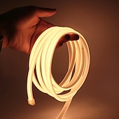 cheap Neon LED Lights-COB LED Strip 288 LEDs/m 220V EU Plug RA90 COB Outdoor Neon Sign Tape White Natural Pink Red For Kitchen Lighting