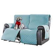 זול כיסוי לספה-כיסויי ספה שכיבה של loveseat כיסוי חיות מחמד מונע החלקה לשכיבה ל-2 מושבים עם רצועות אלסטיות, כיסוי מושב אהבה מפוצל מגן ריהוט כורסה