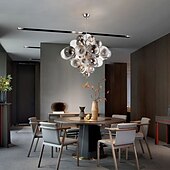 economico Lampadari particolari-9-Light 60 cm Oscurabile Plafoniere Metallo geometrico Finiture verniciate Moderno 110-240 V
