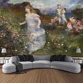 tanie zabytkowe gobeliny-vintage kwiatowy kobiety wiszące gobelin wall art duży gobelin mural wystrój fotografia tło koc zasłona strona główna sypialnia dekoracja salonu