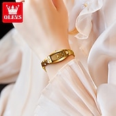 economico Orologi al quarzo-Regalo per la Festa della Mamma OLEVS per donne orologio al quarzo orologio creativo minimalista alla moda orologio casual impermeabile orologio con cinturino in acciaio inossidabile