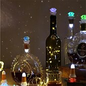 cheap USB String Lights-USB Rechargeable Diamond Cork Light String LED Copper Wire Light Holiday Decoration Light Christmas Atmosphere Light LED Light String Decoration Light