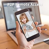 abordables Caméras IP d&#039;intérieur-Caméra IP 1080P (1920×1080) Ampoule Wi-Fi Détection de présence Accès à Distance Coupure infrarouge Intérieur Soutien 128 GB