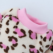 お買い得  犬の服とアクセサリー-犬用 猫用 スウェットシャツ 動物 レオパード ファッション かわいいスタイル 冬 ソフト アウトドア カジュアル／普段着 犬用子犬服