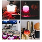 economico Luci Isola cucina-luci a sospensione a led design unico in vetro sfumato colore mini illuminazione a sospensione 15 / 25cm per luci isola cucina camera da letto 1 confezione bianco caldo 110-240v