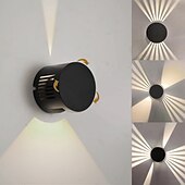 baratos luzes de parede ao ar livre-Luminária de parede led à prova d&#039;água para cima e baixo, luminária para áreas internas e externas, feixe de luz ajustável, abajur giratório, 10w, lâmpada de parede redonda moderna para varanda,