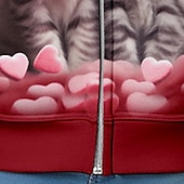abordables Animaux 3D de Fille-Fille 3D Chat Sweat à capuche Manteau Pardessus manche longue 3D effet Automne Hiver Actif Mode Le style mignon Enfants 3-12 ans Extérieur Casual du quotidien Standard