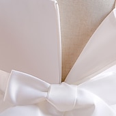 preiswerte Partykleider-kinderkleidung Mädchen Party Kleid Feste Farbe Ärmellos Formal Leistung Hochzeit Rüschen Elegant Prinzessin Baumwolle Maxi abendkleider Blumenmädchenkleid Frühling Herbst Winter 4-12 Jahre Wei