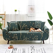preiswerte Sofabezug-Elastischer Sofabezug Schonbezug Elastischer Couchsessel Zweisitzer 4- oder 3-Sitzer L-förmiges Sofa Möbelschutz Anti-Rutsch-Bezug Weich waschbar (1 Kissenbezug gratis)
