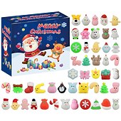 cheap Best Christmas Gifts-Christmas Advent Calendar Blind Box,Christmas Blind Box Children&#039;s Party Gift Decompression DIY Hand Tear Countdown Calendar Blind Box Christmas Toys for Christmas Gifts
